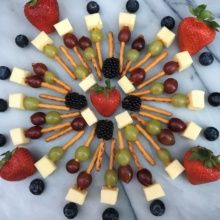 Gluten-free Pretzel Kabobs food art